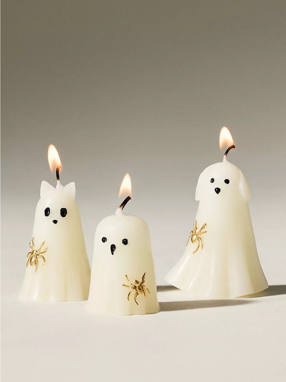 Anthropologie ANIMAL GHOSTS
SHAPED CANDLE SET, Unscented, NWT